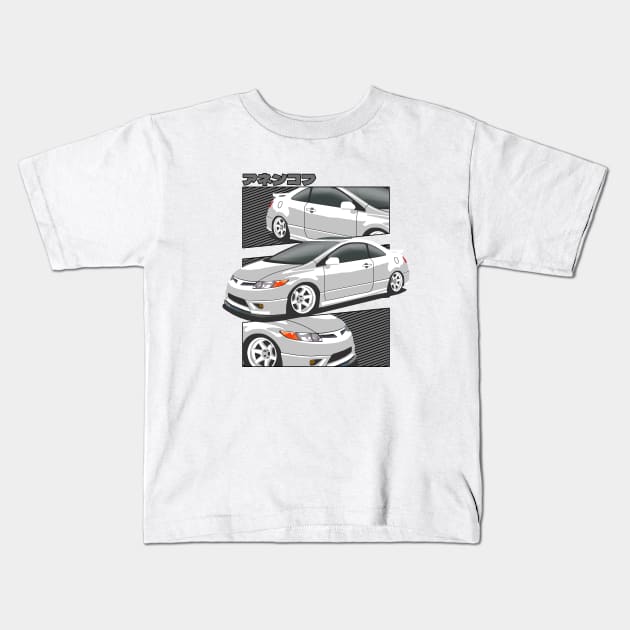 Honda Civic Si Kids T-Shirt by Rebellion Store